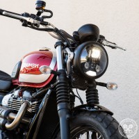 Motodemic LED Headlight Conversion Kit for the Triumph Street Scrambler Motodemic LED Headlight Conversion Kit for the Triumph Street Scrambler